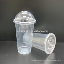 High Quality Food Grade Clear Plastic Disposable 22oz/650ml smoothie cups with lids for wholesale